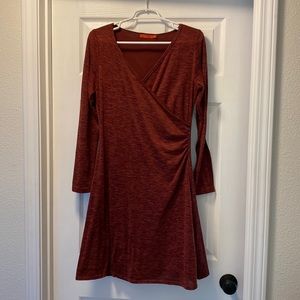 Prana Nadia long sleeve wrap dress